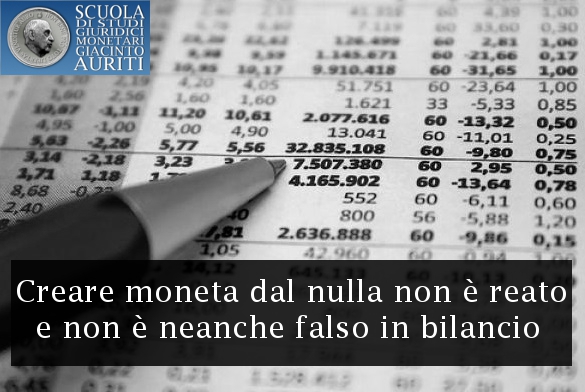 Moneta dal nulla reato e falso in bilancio